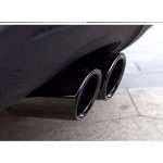 Uitlaatsierstuk zwart bmw Rond 70mm passend 60-68mm