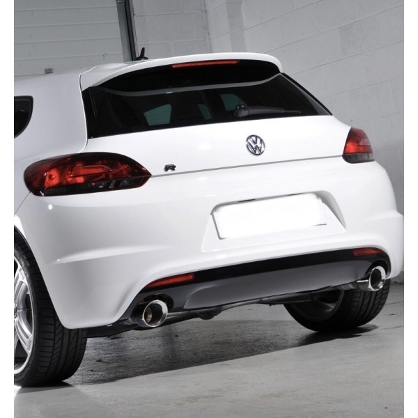 Volkswagen Scirocco - R einddemper delete 150x90mm cabon sierstuk eindtip