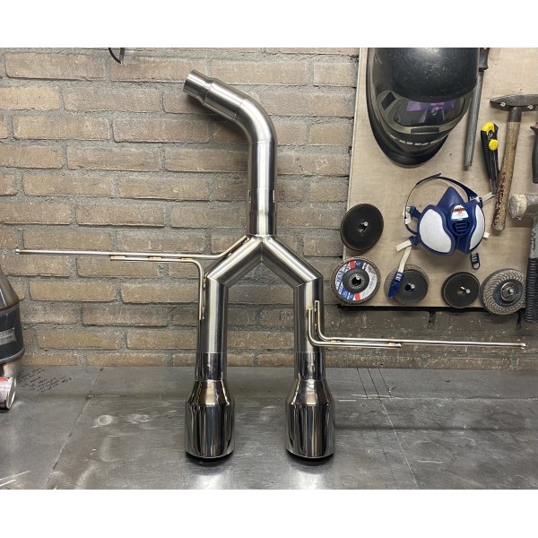 Sportuitlaat golf 5 6 R20 R32 Milltek look uitlaatsierstuk sport demper.