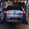 Sportuitlaat golf 5 6  R32 R20 uitlaat sierstuk demper.