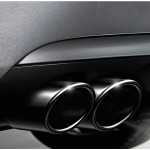 Hoogglans zwart uitlaatsierstuk Seat leon altea exeo Rond 70mm passend 60-68mm