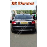 Uitlaat-sierstuk S6 Audi las versie A6 2.0 TDI 1.8 TFSI 3.0 TDI TFSi 3.2 TSI 4.2 TSI V.A 2002 T//M heden.
