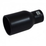 Zwart uitlaatsierstuk Rond 94mm passend 49-62 mm