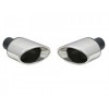 Uitlaatsierstuk rvs ovaal 93x133mm Passend 45-57mm las versie.