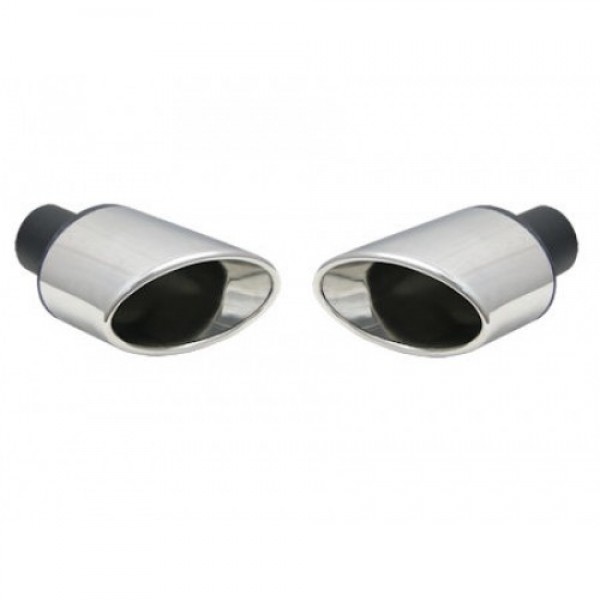 Uitlaatsierstuk rvs ovaal 93x133mm Passend 45-57mm las versie.