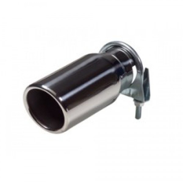 Uitlaatsierstuk RVS Rond 76mm  Passend 48-58mm enkel sierstuk